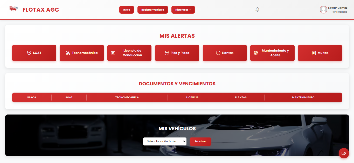 Plataforma de Gestión de Flota Vehicular